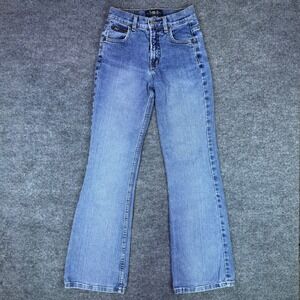 Vintage 90's/00's LEI Jeans Flare Leg Womens Size 0 Blue Denim Jeans Light Wash